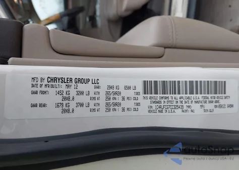 2012 Jeep Grand Cherokee Overland from USA, damaged, VIN 1C4RJFCG7CC325439